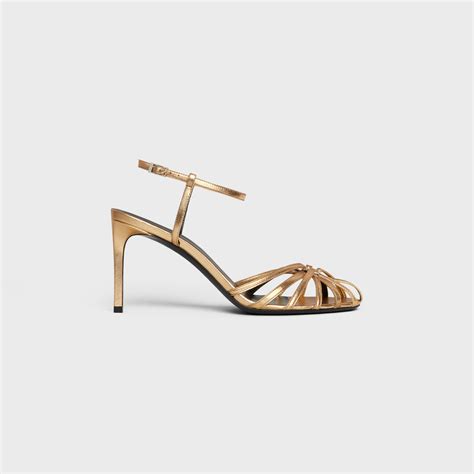 Women's Celine Triomphe sandal in laminated lambskin